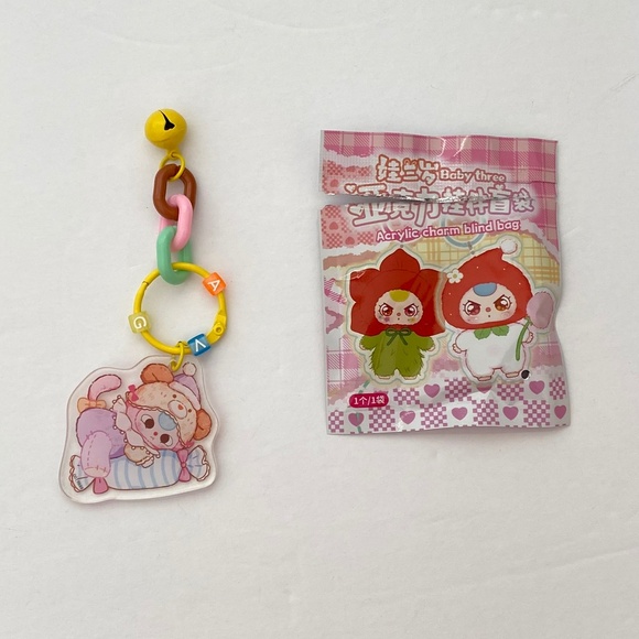 BABY THREE ACRYLIC KEY CHAIN BLIND BAG - 100% Authentic - Picture 4 of 6